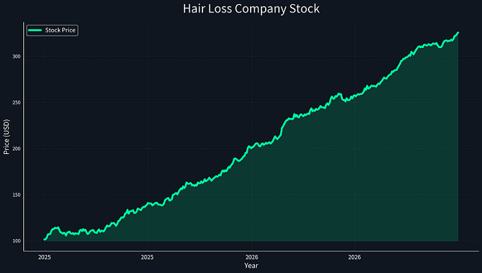 Hair Loss Companies and their Stock Prices