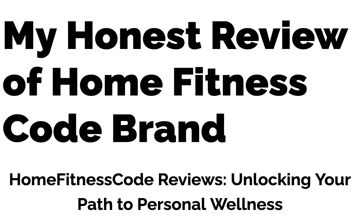 Home Fitness Code Review 2026: Is It Legit? (Ireland)